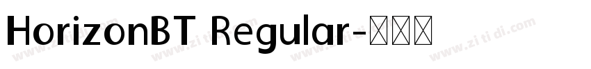 HorizonBT Regular字体转换